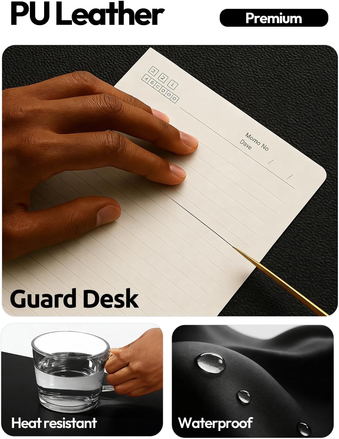 대형 PU 가죽 데스크 패드 보호대 (사무실 및 가정용 - Leather Desk Pad 리뷰 및 가격