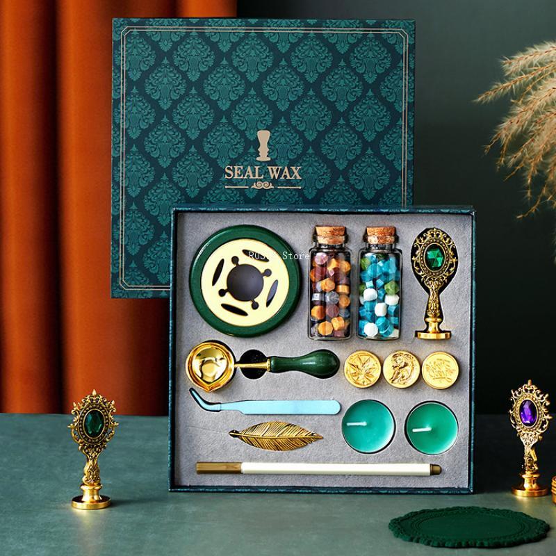 왁스 인감 스탬프 세트 옻칠 스탬프 씰링 왁스 키트 공 - Wax Seal Stamp Set 리뷰 및 가격