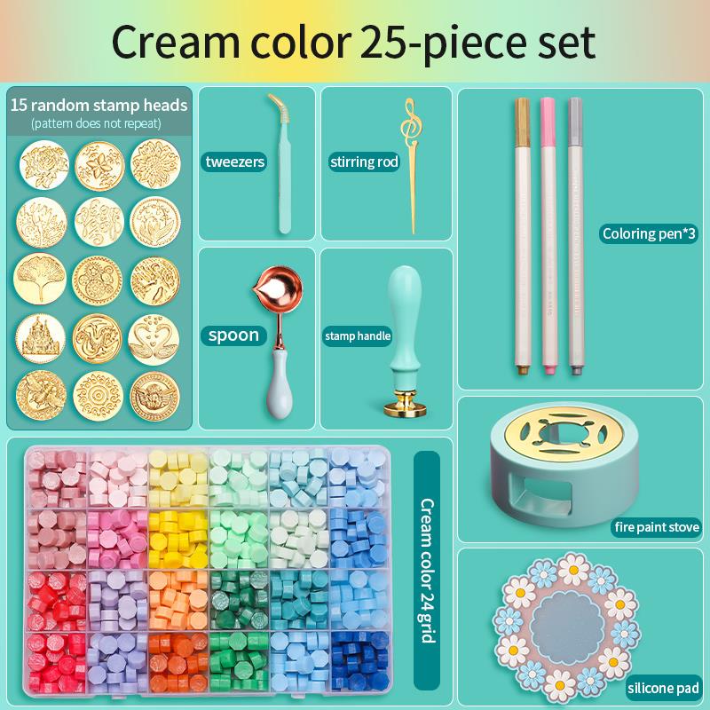 왁스 씰 스탬프 세트 래커드 스탬프 씰링 왁스 키트 D - Wax Seal Stamp Set 리뷰 및 가격