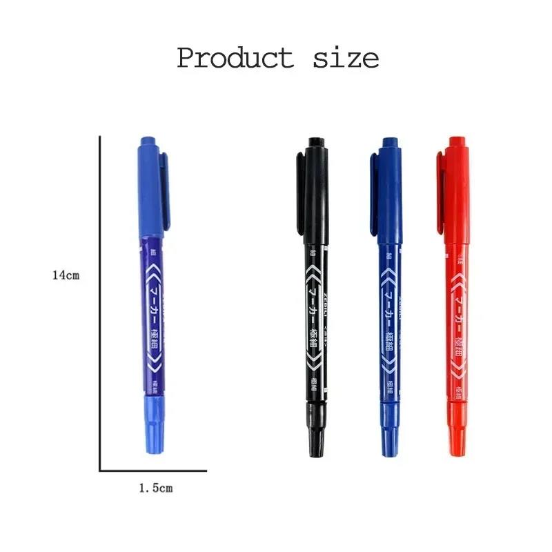 5/10 Pcs 트윈 팁 영구 마커 블랙/블루/레드 오 - Correction Pen Fine 리뷰 및 가격