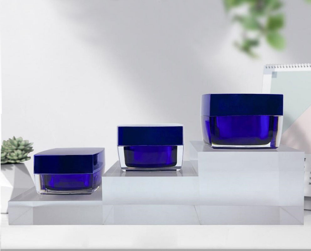 50g 진한 파란색 사각형 모양 아크릴 항아리 냄비 주 - Gel Refill Pack 리뷰 및 가격